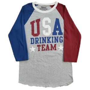3/$20 Spencer's USA Drinking Team T-shirt